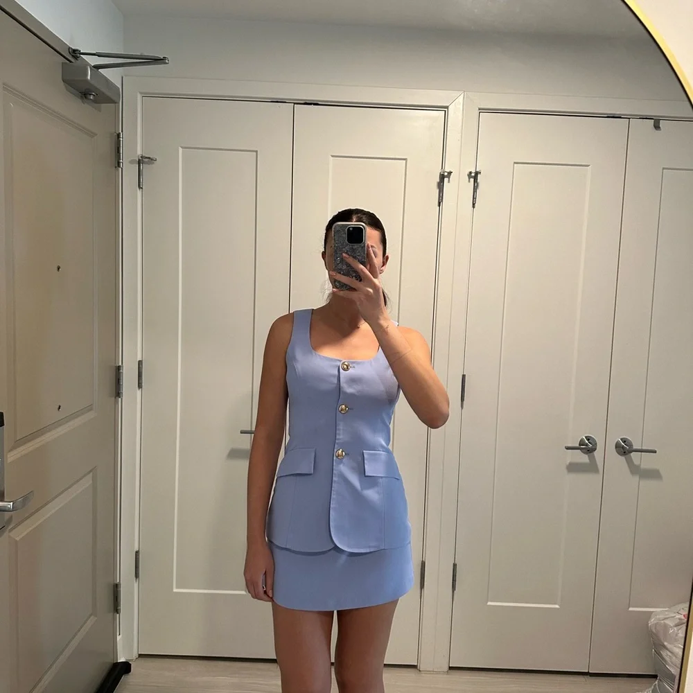 Amanda Uprichard Lavender Sleeveless Mini Dress - Picture 3 of 3